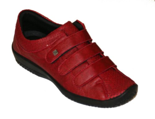 Arcopedico stof sko med 3x velcro