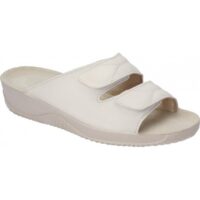 Rohde dame slippers i beige skind