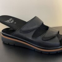 Fidelio damesandal med velcro, med udskiftelig indersål