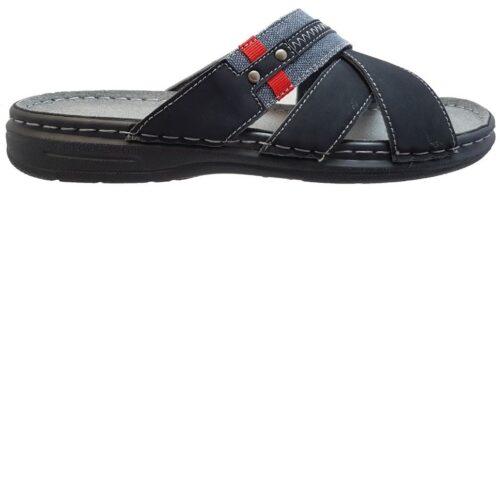 Moza-X herre slippers i sort - grå design