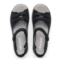 New Feet præget sort skind