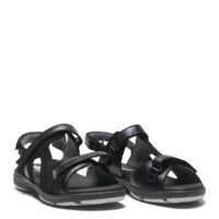 New Feet sort sandal med svangstøtte