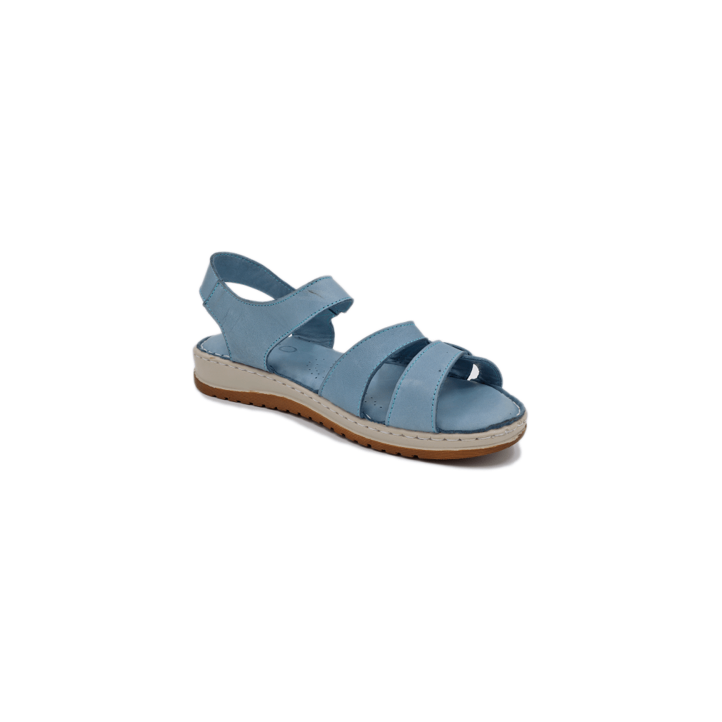 Mago blå skind sandal