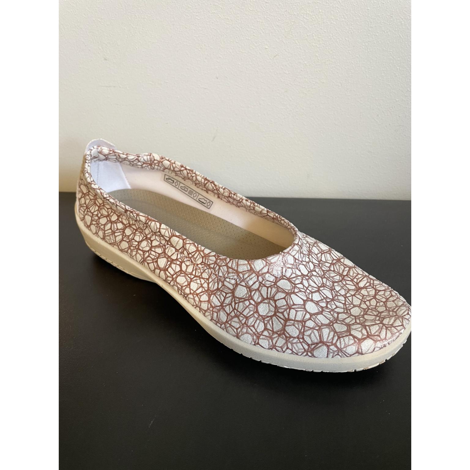 Scarpe Ballerina ARCOPEDICO Steps 1031 | Cotone Beige | Comode E Leggere | Tacco Piatto | Larghezza Normale - Foto 10