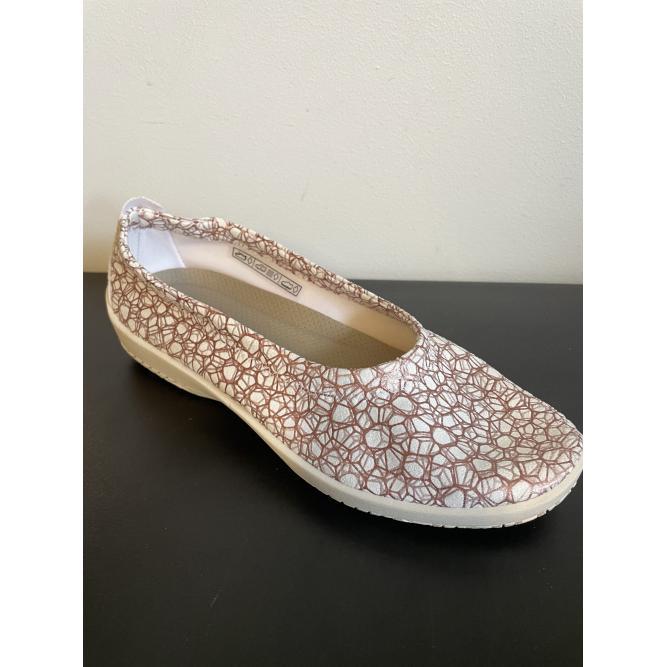 Arcopedico ballerina sko, i lyst stof