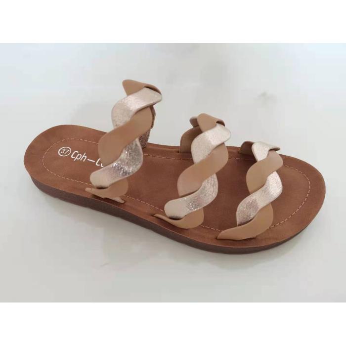 Cph-Comfort tan gold sandal