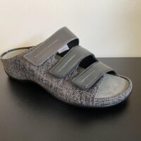 Berkemann damesandal i grå skind