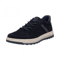 bugatti herre sneakers i mørke blå ruskind