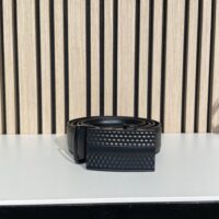 Skind bælte med glide spænde, 130cm