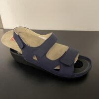 Berkemann sandal i blå nubuck