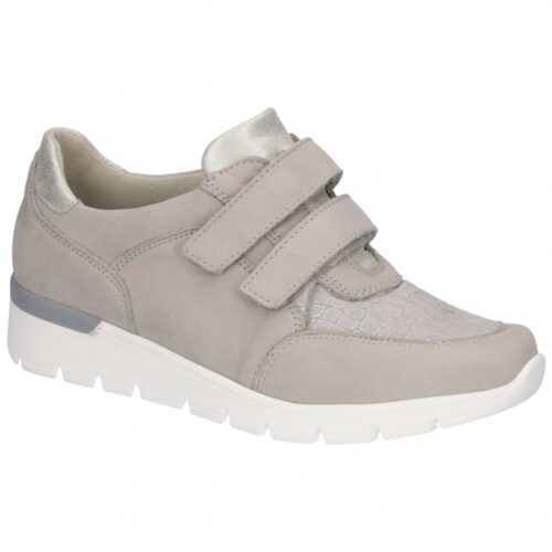 Waldläufer beige-grå velcrosko vidde K