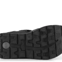 Ara herre trail sandal i sort skind, sål