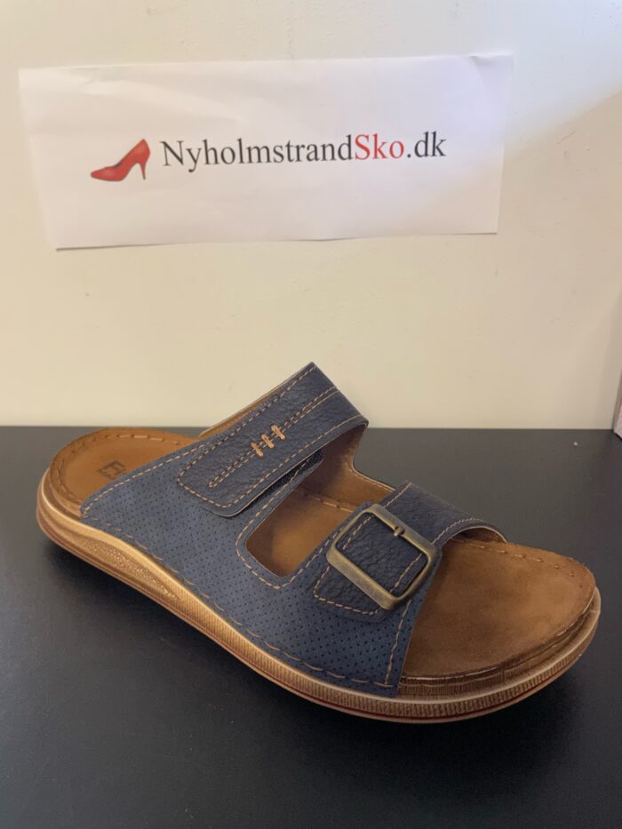 Fischer herre slippers i blå