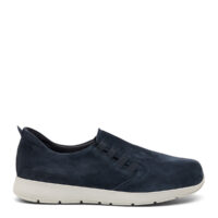 New Feet loafer i blå ruskind