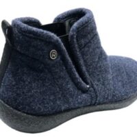 Rohde hjemmestøvle i blå uldfilt