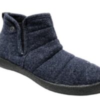 Rohde hjemmestøvle i blå uldfilt