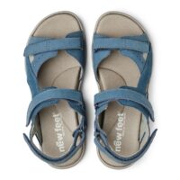 New Feet sandal med 2 velcroremme