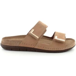 Rohde brun slippers med velcro