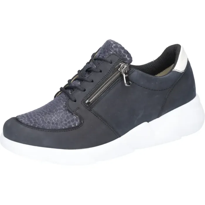 Waldläufer dame sneaker i mørkeblå