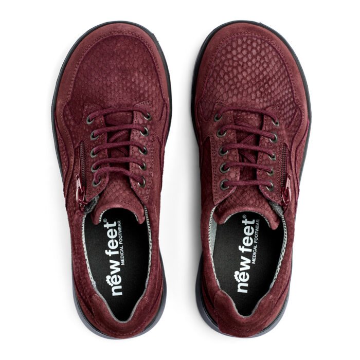 New Feet bordeaux sko