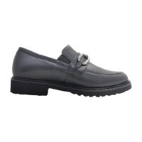 Semler loafer i sort skind