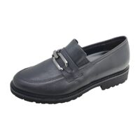 Semler loafer i sort skind