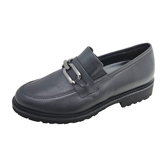 Semler loafer i sort skind