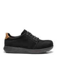 New Feet sort nubuck herresko med god bredde