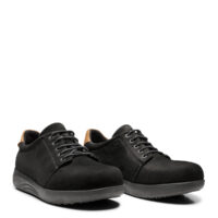 New Feet sort nubuck herresko med god bredde