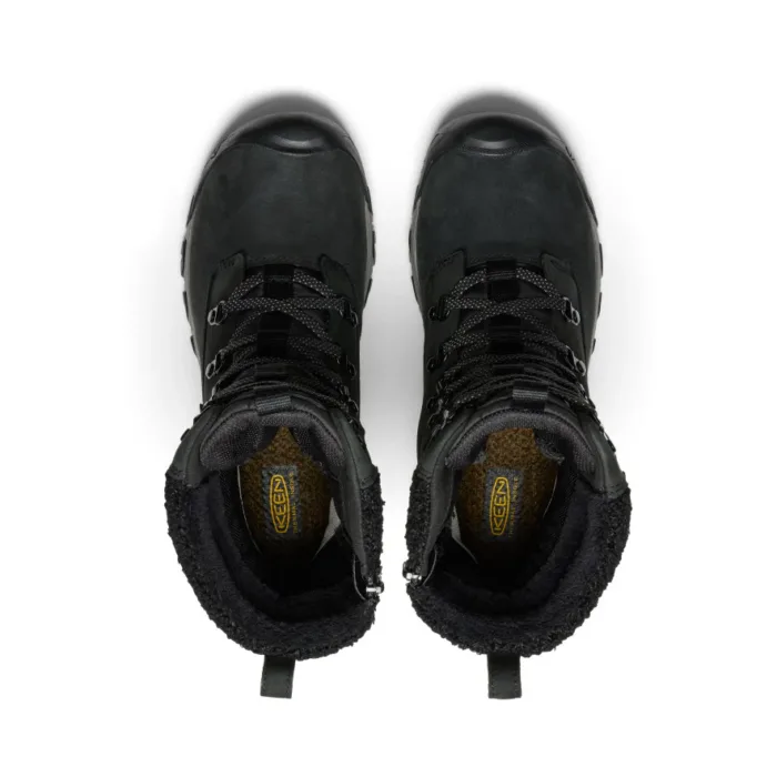 Keen dame vandrestøvle i sort nubuck og nylon.