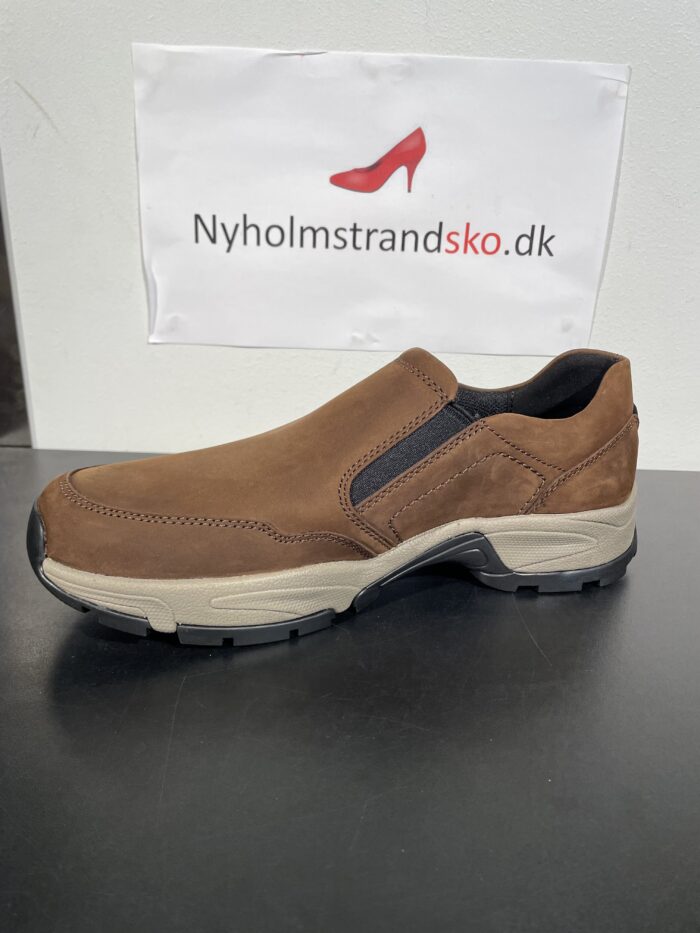 Plus Gabor herre loafer i brun nubuck