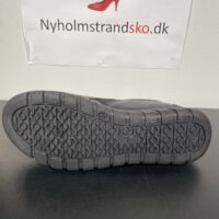 Relaxshoe sort skind, hyttesko dame