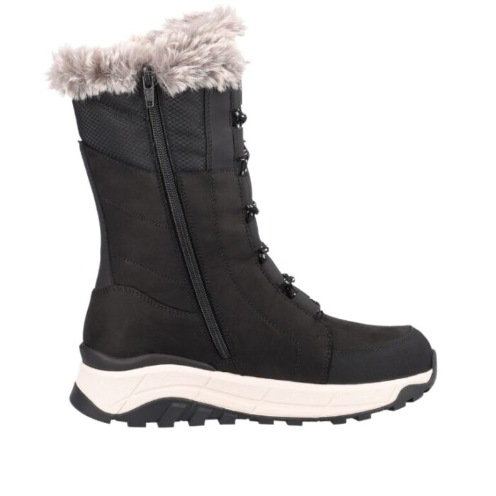 Rieker revolution sort varm og vandafvisende støvle