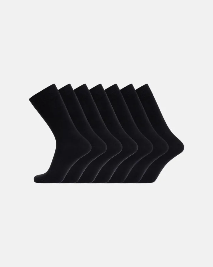 Jbs bambus strømper i sort, 7 par