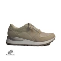 Waldläufer damesko med lynlås og snøre