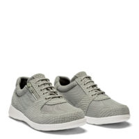 New Feet grå sneaker med lynlås og snøre