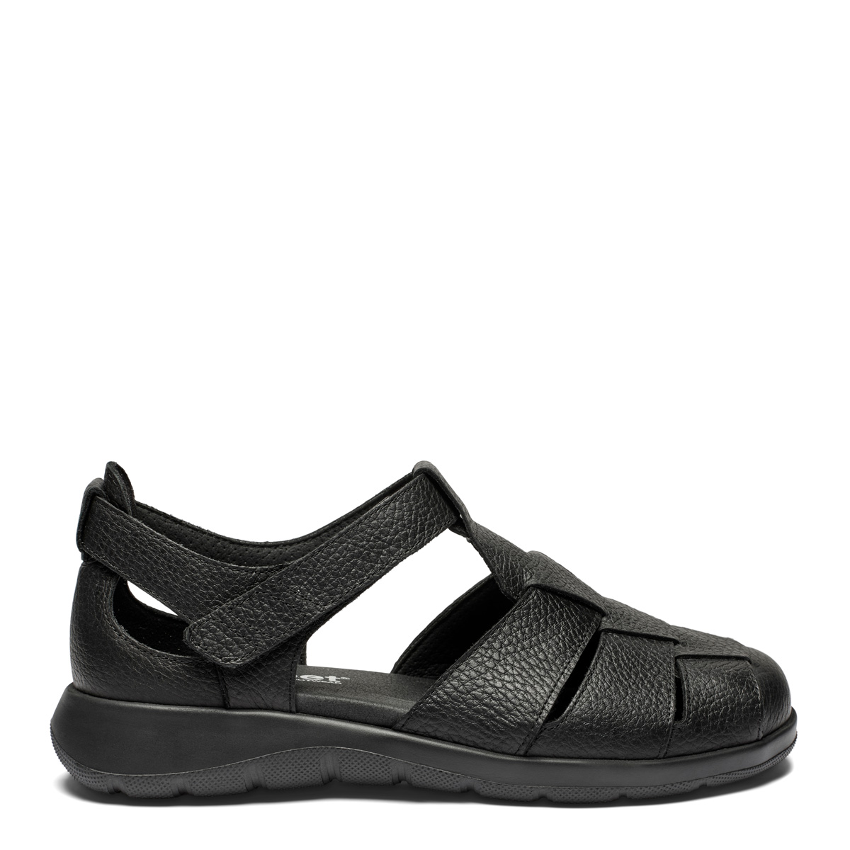 New Feet helt sort sandal sko