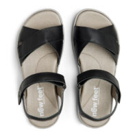 New Feet sandal med krydsrem over tæerne