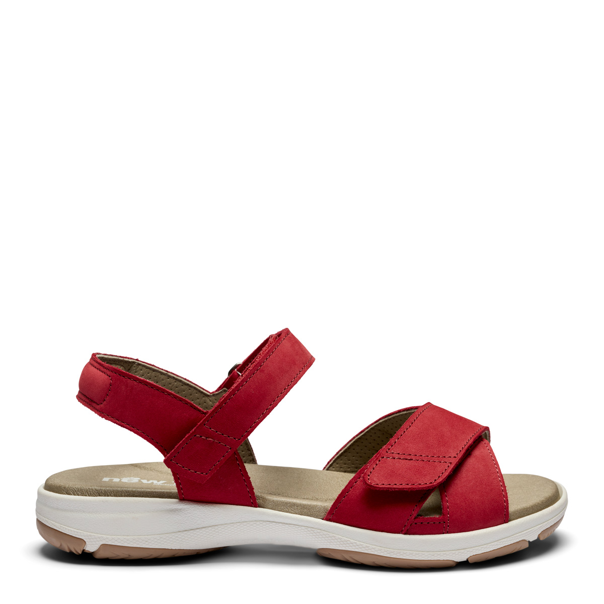 New Feet sandal med krydsrem over tæerne