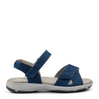 New Feet blå sandal med velcroremme