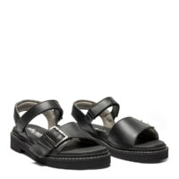 New Feet damesandal i helt sort