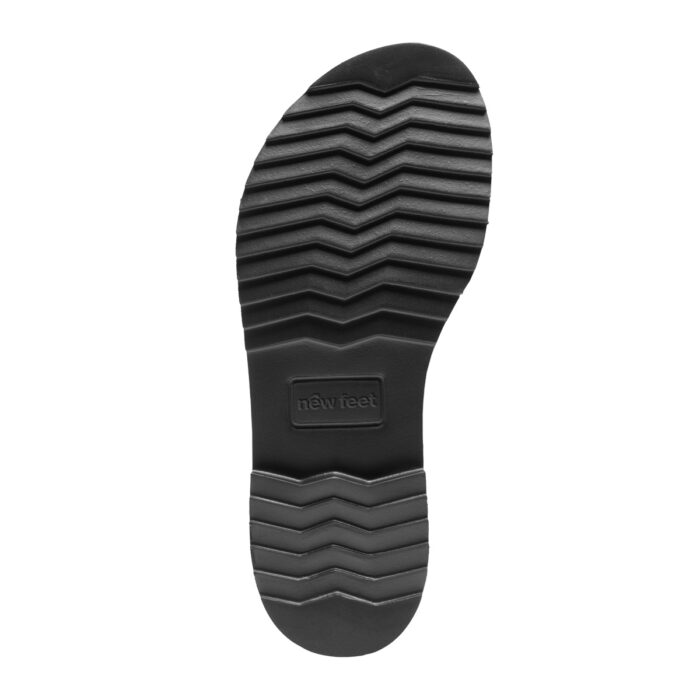 New Feet damesandal i helt sort