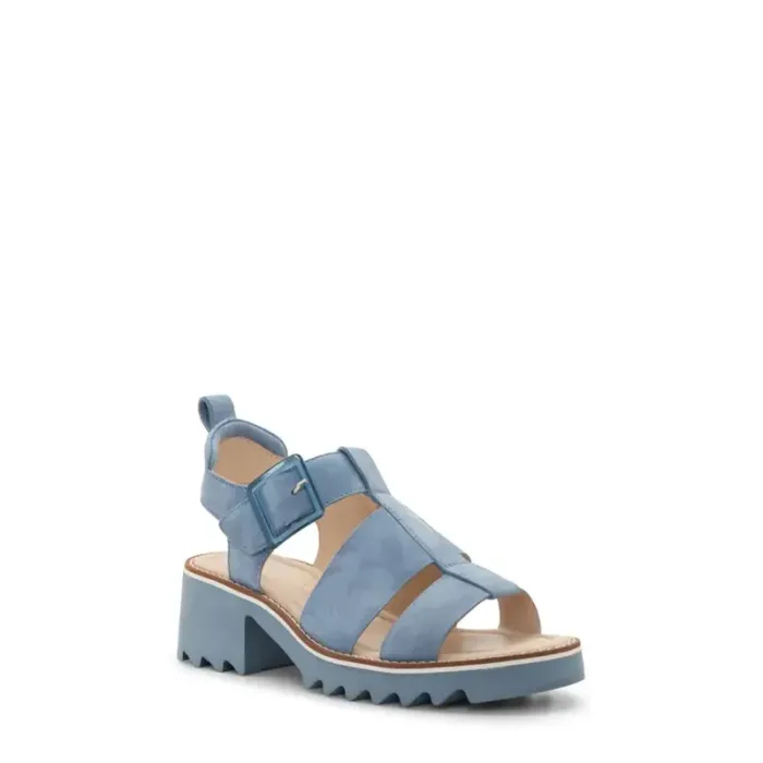 Ara lys blå sandal blok hæl