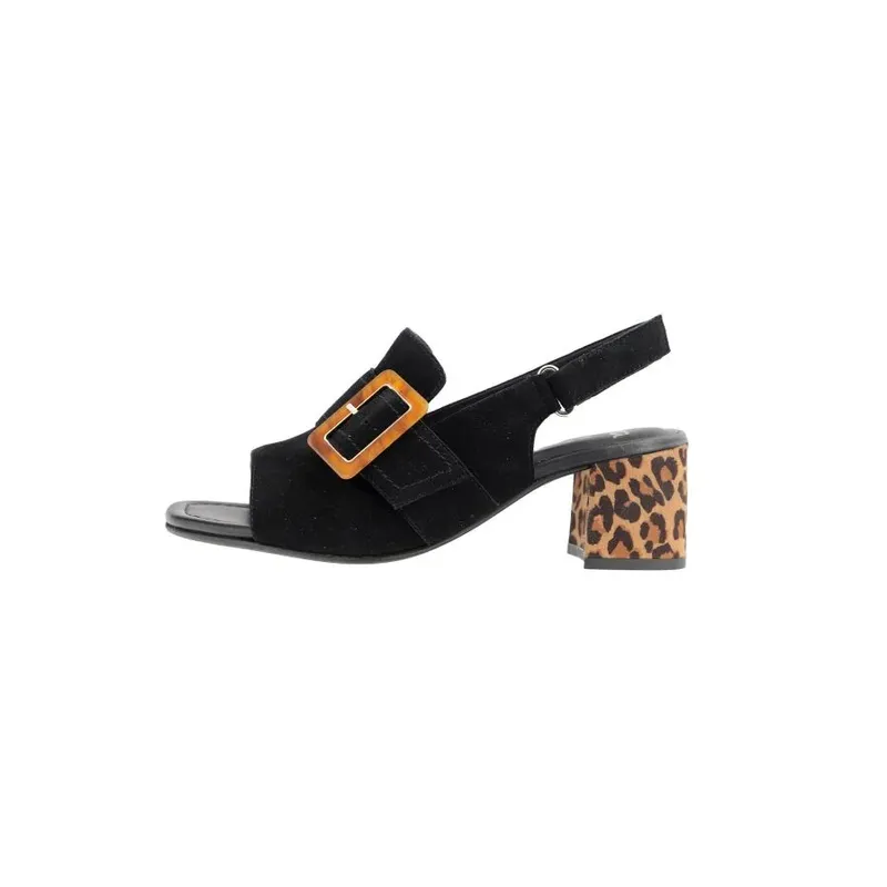 Ara sandal på leopard hæl