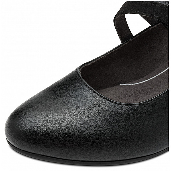 Jana pump sort, 6 cm. hæl