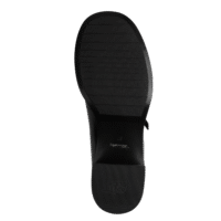 Tamaris sort skind pump på 5,5 cm blokhæl.
