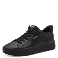 Tamaris Comfort step-in sneaker, i sort skind
