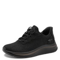 Tamaris step-in, sort sneaker med glimmereffekt.