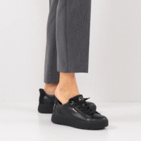 Tamaris Comfort step-in sneaker, i sort skind
