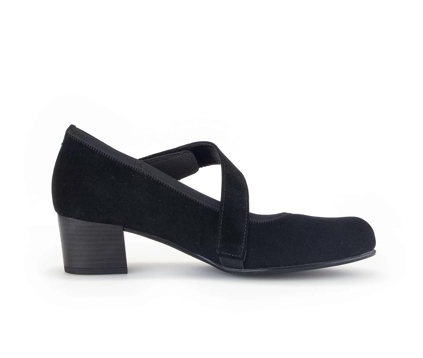 Gabor pump i sort nubuck